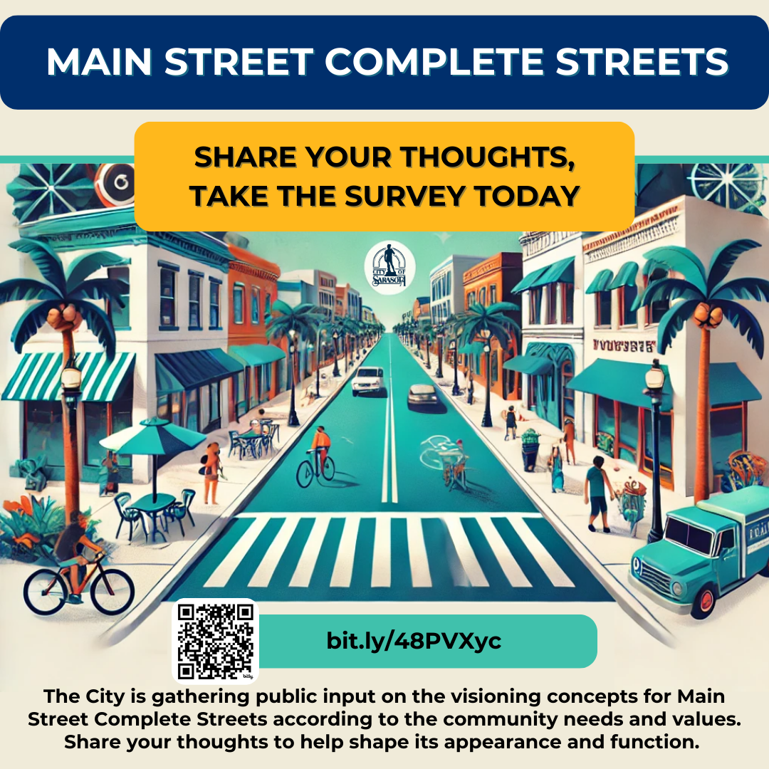 Main Street Complete Streets Concept Survey Graphic - Take the Survey Today!