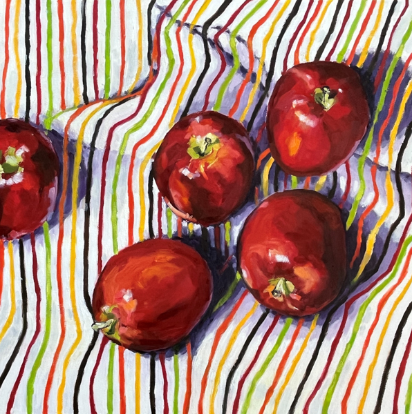 After the Apple Picking (painting) by Nancy Hielscher
