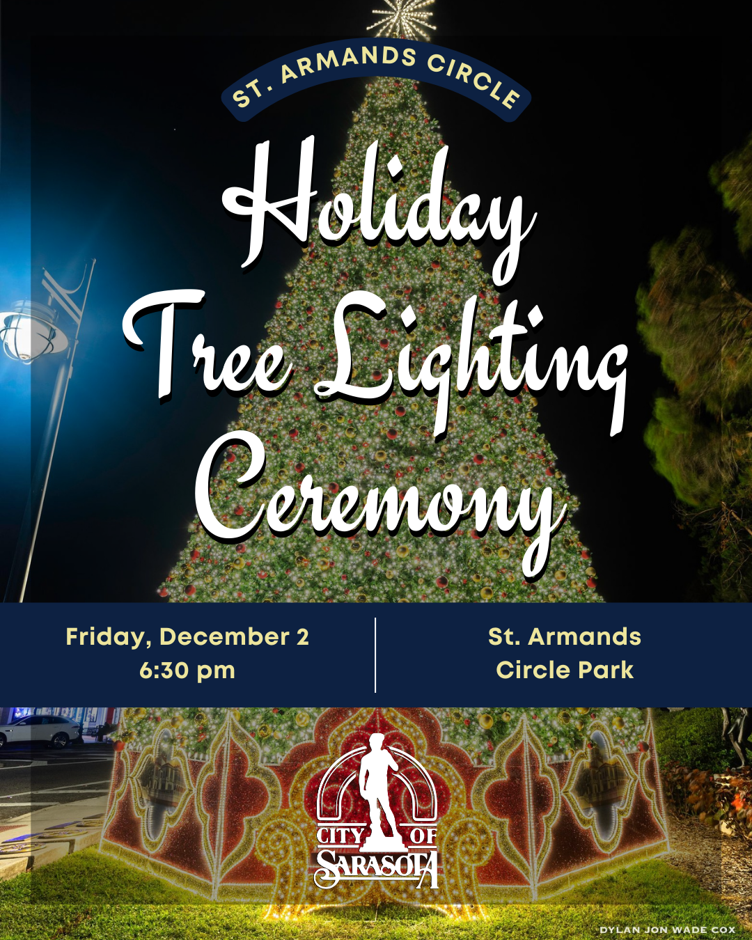 St Armands Holiday Tree Lighting Social Media